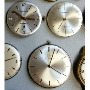 LOTTO 26 pz. MOVIMENTO OROLOGIO POLSO TASCA Wyler Vetta Pryngeps Veglia Tissot