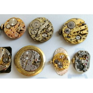 LOTTO 26 pz. MOVIMENTO OROLOGIO POLSO TASCA Wyler Vetta Pryngeps Veglia Tissot