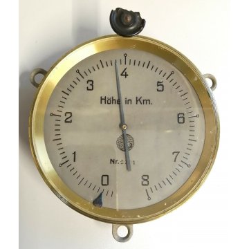 ANTICO ALTIMETRO Tedesco WW1 Höhe in Km. AERONAUTICA militare GUERRA MONDIALE