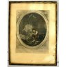 lotto 4 QUADRI ANTICHE STAMPE ACQUERELLATE SCENE GALANTI VITA ARISTOCRATICA '800
