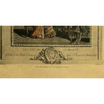 lotto 4 QUADRI ANTICHE STAMPE ACQUERELLATE SCENE GALANTI VITA ARISTOCRATICA '800