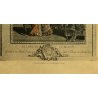 lotto 4 QUADRI ANTICHE STAMPE ACQUERELLATE SCENE GALANTI VITA ARISTOCRATICA '800