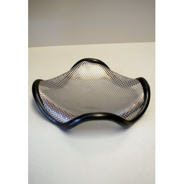 BOWL CESTINO "Square" DESIGN Silvio Coppola PER Alessi 31x31cm mod 7225 ANNI '70