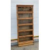 ANTICA LIBRERIA GLOBE WERNICKE VETRINA ANNI 20 SET DI 6 LEGNO ROVERE INGLESE OLD