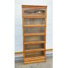 ANTICA LIBRERIA GLOBE WERNICKE VETRINA ANNI 20 SET DI 6 LEGNO ROVERE INGLESE OLD