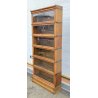 ANTICA LIBRERIA GLOBE WERNICKE VETRINA ANNI 20 SET DI 6 LEGNO ROVERE INGLESE OLD