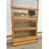 ANTICA LIBRERIA GLOBE WERNICKE VETRINA ANNI 20 SET DI 6 LEGNO ROVERE INGLESE OLD