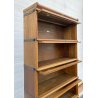 ANTICA LIBRERIA GLOBE WERNICKE VETRINA ANNI 20 SET DI 6 LEGNO ROVERE INGLESE OLD
