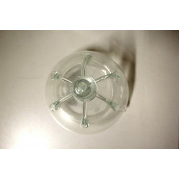 LAMPADARIO VETRO MURANO TRASPARENTE CON GOCCE LANTERNA  ANNI '40/'50 VINTAGE