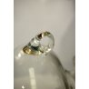 LAMPADARIO VETRO MURANO TRASPARENTE CON GOCCE LANTERNA  ANNI '40/'50 VINTAGE