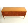  COMO' DESIGN Paolo Buffa 4 CASSETTI MOGANO LEGNO OTTONE DRESSER EPOCA ANNI 1950