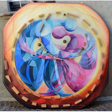 ANTICO QUADRO DESIGN Enzo Rossi da Civita 1996 SCULTURA ARTE Scansioni Mentali 2