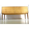  COMO' DESIGN Paolo Buffa 4 CASSETTI MOGANO LEGNO OTTONE DRESSER EPOCA ANNI 1950
