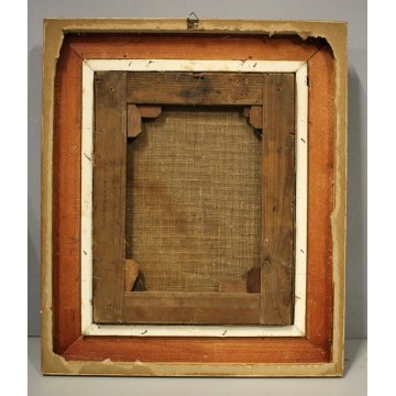 ANTICO QUADRO DIPINTO OLIO TELA ATT. Ticozzi Basilio Dante Virgilio Beatrice 800