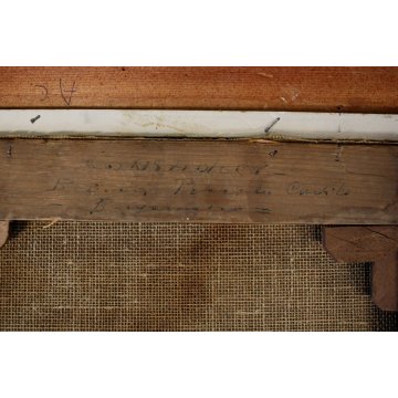 ANTICO QUADRO DIPINTO OLIO TELA ATT. Ticozzi Basilio Dante Virgilio Beatrice 800