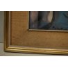 QUADRO DIPINTO Fulvio Platinetti SCORCIO CORTE CASCINE BALLATOIO NEOREALISMO '60