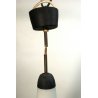 LAMPADARIO VINTAGE DESIGN ATTR.STILNOVO SOSPENSIONE METALLO VETRO OPALINO '50/60