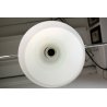 LAMPADARIO VINTAGE DESIGN ATTR.STILNOVO SOSPENSIONE METALLO VETRO OPALINO '50/60