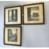 LOTTO 3 ANTICA RIPRODUZIONE STAMPA LITOGRAFICA D. Bellini VEDUTE STORICHE Roma 