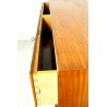  COMO' DESIGN Paolo Buffa 4 CASSETTI MOGANO LEGNO OTTONE DRESSER EPOCA ANNI 1950