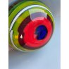 LA MURRINA VASO MURANO SPIRALE INCAMICIATO VINTAGE VENEZIA ITALY GLOBO COLORATO