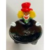 SCULTURA PAGLIACCIO CLOWN VETRO MURANO SVUOTA TASCHE POSACENERE VINTAGE DESIGN 