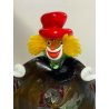SCULTURA PAGLIACCIO CLOWN VETRO MURANO SVUOTA TASCHE POSACENERE VINTAGE DESIGN 