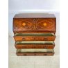 ANTICO MOBILE RIBALTA SCRITTOIO INTARSIATO CILIEGIO XVIII SECOLO '700 LUIGI XV