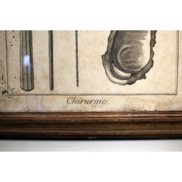 ANTICA STAMPA MEDICINA TAV 66 Chirurgie Pl. V ENCICLOPADIA STRUMENTI CHIRURGICI