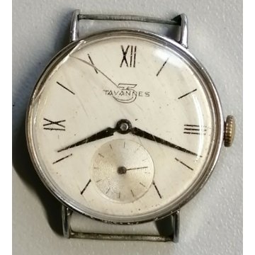 ANTICO OROLOGIO POLSO Tavannes 5 ref. 032k MECCANICO anni 40 OLD WRIST WATCH