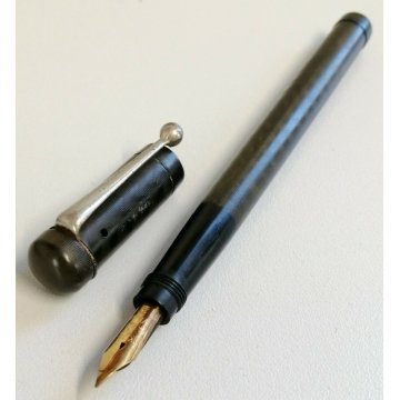 ANTICA PENNA STILOGRAFICA Novo Pen CHEVRON safety OLD FOUNTAIN PEN anni 30 STILO