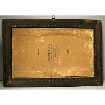 ANTICO QUADRO OLIO TELA NATURA MORTA TAVOLO FRUTTA ORCIO MELE CORNICE Guilloché