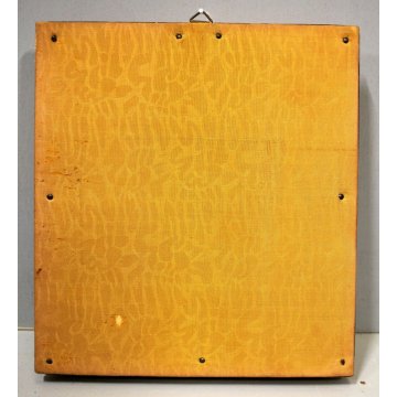 PICCOLO QUADRO Madonna DEL Lippi CORNICE LEGNO ORO INCISA DECORO FOGLIACEO '900