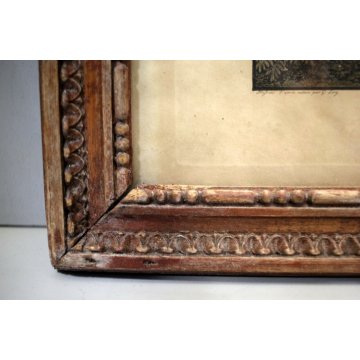  ANTICA STAMPA ACQUAFORTE Lago di Ginevra G. Lory SVIZZERA DISEGNO VIAGGIO '800