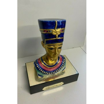 RARA SCULTURA VIVA IN CERAMICA Edoardo Tasca BUSTO NEFERTITI STATUINA EGIZIANA