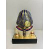 RARA SCULTURA VIVA IN CERAMICA Edoardo Tasca BUSTO TUTANKHAMON STATUINA EGIZIANA