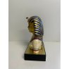 RARA SCULTURA VIVA IN CERAMICA Edoardo Tasca BUSTO TUTANKHAMON STATUINA EGIZIANA