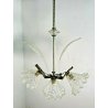 ANTICO LAMPADARIO VETRO MURANO TRASPARENTE Attr. Barovier&Toso VINTAGE ANNI '40 