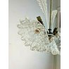 ANTICO LAMPADARIO VETRO MURANO TRASPARENTE Attr. Barovier&Toso VINTAGE ANNI '40 