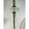 ANTICO LAMPADARIO VETRO MURANO TRASPARENTE Attr. Barovier&Toso VINTAGE ANNI '40 