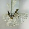 ANTICO LAMPADARIO VETRO MURANO TRASPARENTE Attr. Barovier&Toso VINTAGE ANNI '40 