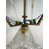ANTICO LAMPADARIO VETRO MURANO TRASPARENTE Attr. Barovier&Toso VINTAGE ANNI '40 