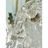 ANTICO LAMPADARIO VETRO MURANO TRASPARENTE Attr. Barovier&Toso VINTAGE ANNI '40 