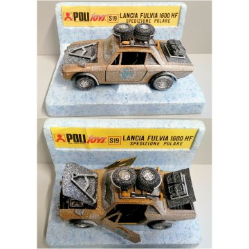 Rara POLITOYS Lancia Fulvia 1600 HF Spedizione Polare MODELLINO AUTO RALLY 1:25