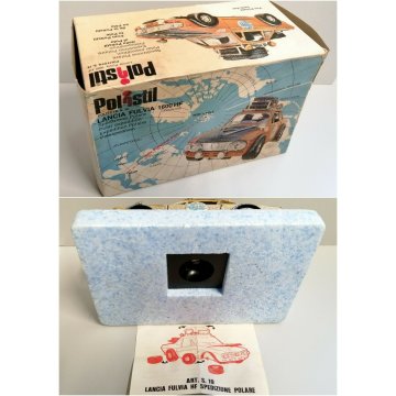 Rara POLITOYS Lancia Fulvia 1600 HF Spedizione Polare MODELLINO AUTO RALLY 1:25