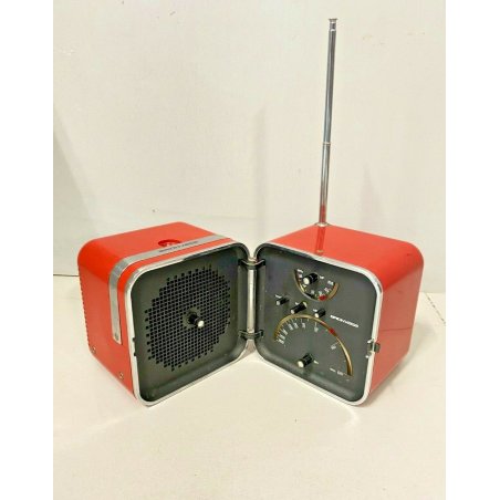 RADIO BRIONVEGA CUBO FM DESIGN M. ZANUSO R. SAPPER MOD. TS 502 ANNI 60 VINTAGE