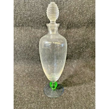 BOTTIGLIA IN VETRO SOFFIATO DESIGN VINCENZO CARLO NASON VINTAGE MURANO ITALY