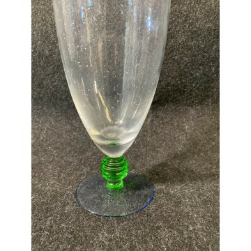 BOTTIGLIA IN VETRO SOFFIATO DESIGN VINCENZO CARLO NASON VINTAGE MURANO ITALY