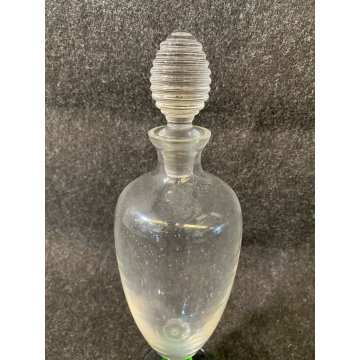 BOTTIGLIA IN VETRO SOFFIATO DESIGN VINCENZO CARLO NASON VINTAGE MURANO ITALY