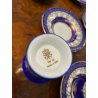 ANTICO SERVIZIO CAFFE 12 PERSONE CERAMICA SEP GERMANY DIPINTO ORO ZECCHINO 24 PZ